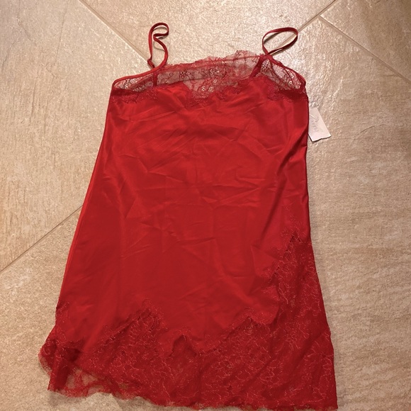 NWT Cabernet Red Lacy Slip Dress | Size: Small - Picture 2 of 7